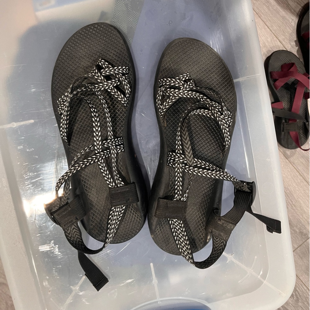 Chaco Women’s Black and White Sandals